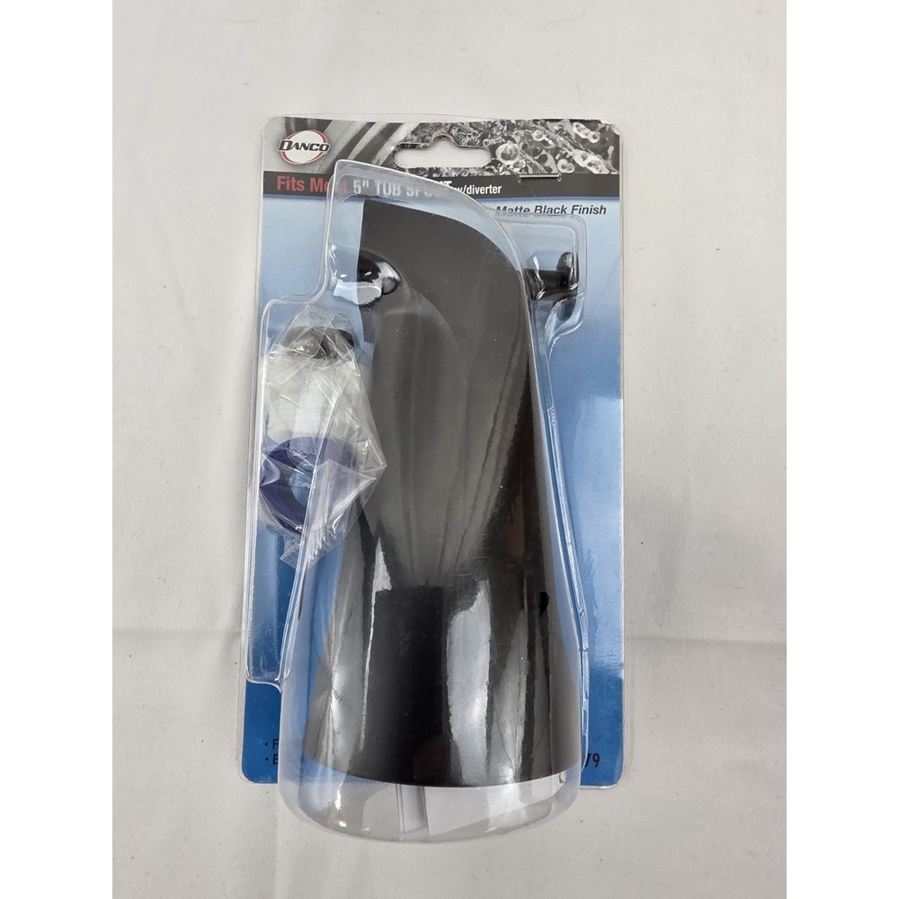 Danco Universal Bathroom Tub Spout with Diverter in Matte Black 11079 New ISP